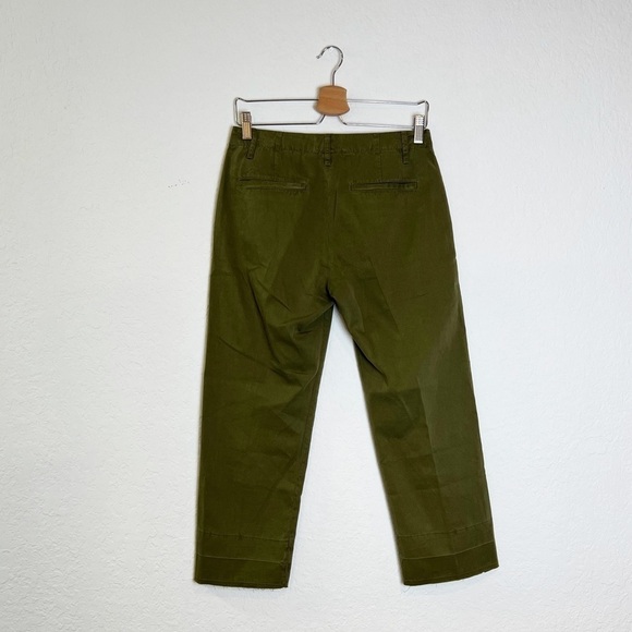 FRAME Green Le Tomboy Trouser Released Hem - Picture 3 of 11